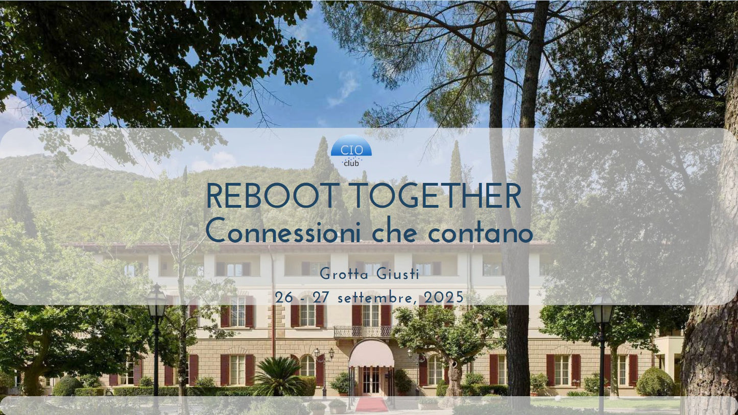 reboot together evento nazionale CIO CLUB ITALIA