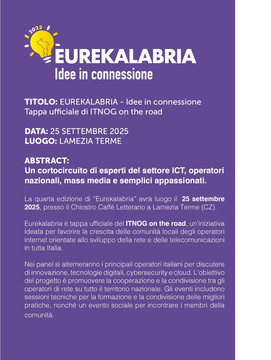 EUREKALABRIA - Idee in Connessione