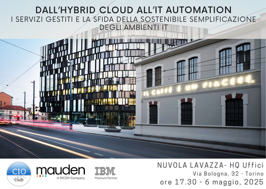 Invito Torino 6 maggio_Cio Club Italia  Mauden IBM